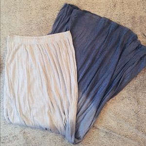 NEW LA Made Blue Ombré Maxi Skirt